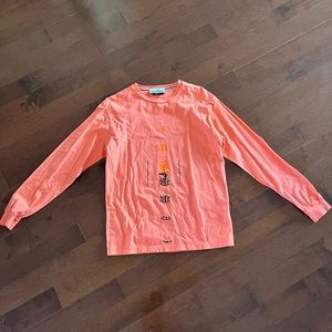 Stone Island neon pink long sleeve